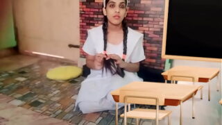 Indian Hot College Couple Fucked in Tuition Class