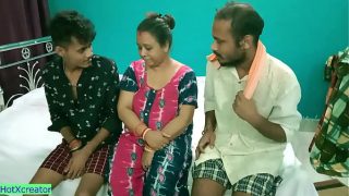 Tamil Hot Mature Wife shared Hindi latest threesome sex