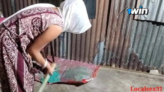 Village Telugu House Wife Fucks Standing Style Ass With Dever